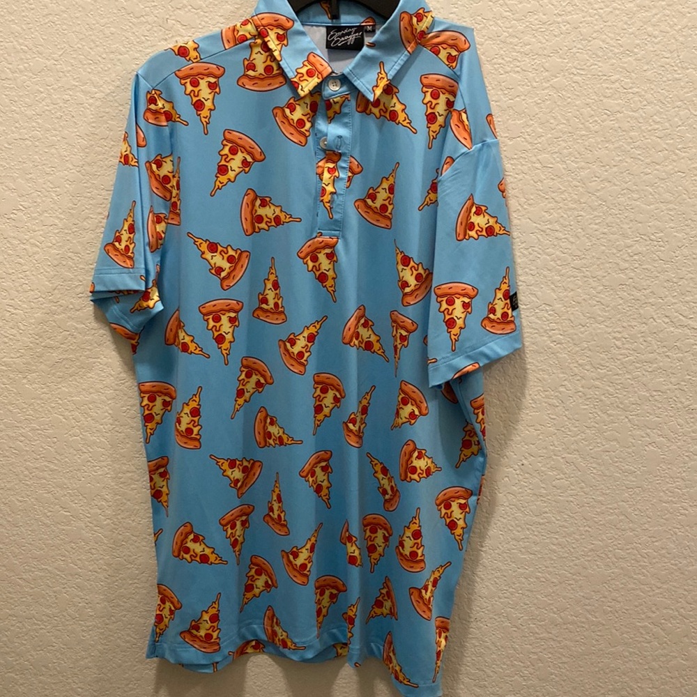 Sunday swaggar pizza golf polo medium
